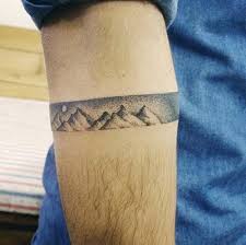 Mountain Wiev Armband Tattoo Dag Goruntusu Kol Bandi Dovme Kol Bandi Dovme Karizmatik Dovmeler Grup Dovme