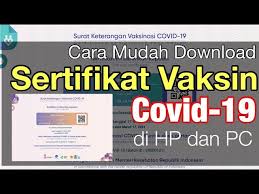 Agar dapat mengetahui secara rinci, berikut kami sedikitnya, ada 3 cara yang dapat dilakukan untuk cara cetak kartu bpjs kesehatan dengan mudah dan cepat. Cara Cetak Download Sertifikat Vaksin Surat Keterangan Vaksinasi Youtube