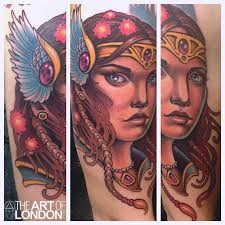 Join up for free games, shops, auctions, chat and more! Viking Warrior Princess Tattoo By London Reese Tattoonow