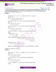 Factor trinomials or quadratic equations worksheet. Rd Sharma Solutions For Class 10 Chapter 2 Polynomials Exercise 2 2 Avail Free Pdf