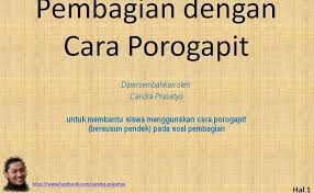 Lks operasi hitung bilangan kelas 3 sd fasrflight. Cara Pembagian Porogapit Download
