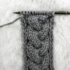 Knitting braid cable looks hard, but it's really not. Day 2 Basic Braid Cable Knit Stitch 21daysofcableknitstitches Brome Fields