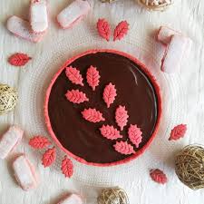 Tarte Chocolat Pate Sablee Amandes Et Biscuits Roses De Reims Le Pays Des Gourmandises