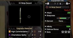 In order to gain that elemental property on the weapon you need the skill free elem/ammo up through decorations . Mh Rise Hi Ninja Sword Build Tips Monster Hunter Rise Mhr Gamewith