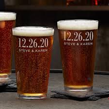 The Big Day Personalized Wedding Favor Pint Glass Personalized Beer Glasses Wedding Personalized Beer Mugs Beer Glass Wedding Favor