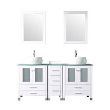 The glacier bay lancaster 60 in. Wonline 60 White Double Wood Bathroom Vanity Cabinet And Round Ceramic Sink W Mirror Combo Wash Basin With Faucet Round Buy Online In Bulgaria At Bulgaria Desertcart Com Productid 73569952