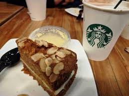 It would seem that the cake is made from carrots, however. Carrot Cake With Custard On The Side Picture Of Tata Starbucks Limited New Delhi Tripadvisor