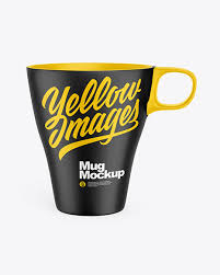 Matte Mug Mockup In Object Mockups On Yellow Images Object Mockups