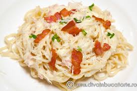 Pasta carbonara originates in the rome region of italy. Spaghete Carbonara Cu Smantana Diva In Bucatarie