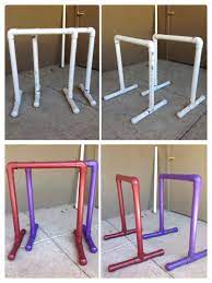 Googled Made My Very Own Gym Equalizer Bars Made Out Of Pvc Pipes It S Just As Sturdy As Metal Bars No Equipment Workout Diy Gym Equipment Diy Home Gym