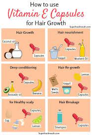 Vitamin e oil supports hair growth and can even boost hair's elasticity and shine. Vitamin E Capsules For Hair Growth How To Use Vitamin E Capsules For Hair Growth Vitamin E Capsules For Hair Hair Growth