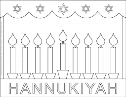 The moon and stars are no match for this spotted unicorn! Hanukkah Coloring Pages Menorah Planerium