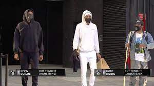 The best view of kyrie's tattoo, from a video game rendering Kyrie Irving Showed Up With The Walking Stick Before The Game February 16 2021 Youtube