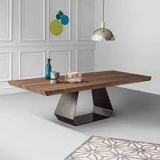 Amond Wood Top Table By Bonaldo A Great Modern Dining Table Featuring A Co Contemporary Dining Room Furniture Dining Table Design Wooden Dining Table Designs