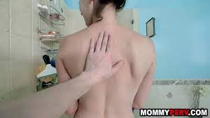 Son joins mom in shower