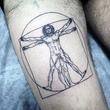 50 vitruvian man tattoo designs for men da vinci ink ideas tatuaje hombre de vitruvio tatuajes masculinos tatuajes molones