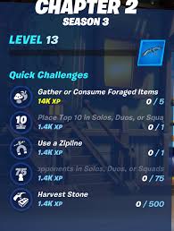 Fortnite week 5 challenges are here and here is my quick challenge guide. Is There No Limit To How Many 1 4k Exp Quick Challenges You Can Do I Ve Done Like 10 So Far And I M Still Getting New Ones Fortnitebr