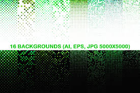 Download 16 Green Square Patterns Graphic By Davidzydd Creative Fabrica PSD Mockup Templates