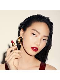 Playera Gucci Mas Cara Cotton Piquet Polo With Web Collar In Navy GUCCI® US