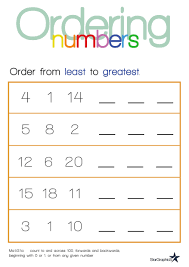Ordering Numbers Least To Greatest Ordering Numbers Number Worksheets Kindergarten Common Core State Standards