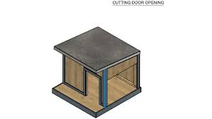 Use a power drill to make pilot holes for the studs for easy connection. How To Build A Dog House