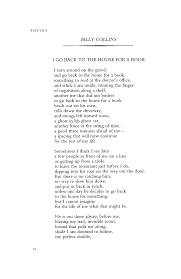 October 1997 Poetry Magazine Poetry Billy Collins Poetry Words
