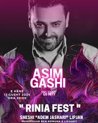 🎊Koncerti “Rinia Fest”🎉 📣Nesër, më 12 gusht, sheshi “Adem Jashari” në  qytetin e Lipjanit, duke filluar nga ora 20:00, do të mirëpresë këngëtarët  e njohur të estradës tonë, të cilët do të