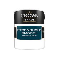 Crown Trade Stronghold Smooth Masonry Paint Masonry
