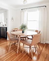 Kissa Canyon Tan Light Oak Dining Chair Dining Room Small Minimalist Dining Room Dining Room Makeover