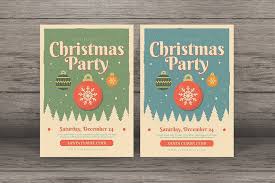 Retro Christmas Event Flyer Christmas Retro Event Templates Event Flyer Retro Christmas Flyer