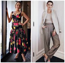 A simple favor designer breaks down blake lively's pantsuits. Blake Lively In Michael Kors Collection Ralph Lauren A Simple Favor Promo Tour