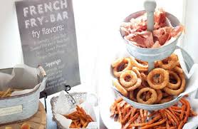 Scroll on for some trendy food bar ideas that will have your friends and family rushing to grab a plate. Exquisite Wedding Food Bars Unique Ideas For Your Reception Forkly
