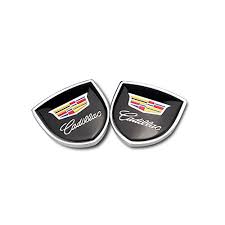 Buy Tsd 2 Pieces Metal Decorative Logo Shield Refit Logo Shield Car Logo Shield Badge Sticker Apply To For Cadillac Of Decorative Accessories 2 Online In Vietnam B08rddqklc