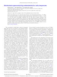 Miniaturized superconducting metamaterials for radio frequencies