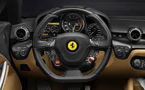Ferrari's claim to have increased cabin spac e in spite of the ferrari f12's reduction in overall size is borne out by first impressions. Hd Wallpaper Ferrari F12 Berlinetta Interior Gauges Dash Dashboard Hd Cars Wallpaper Flare