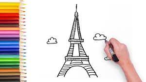 Myart@artforkidshub.com mail us your art: Learn How To Draw Eiffel Tower Video For Kids To Learn Drawing Youtube