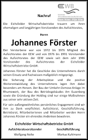 Traueranzeigen von Johannes Förster | trauer-anzeigen.de