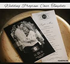 Free Wedding Program Cover Template Wedding Programs Template Wedding Program Template Free Wedding Programs