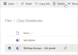 After you delete it, you will not be able to recover it. Delete A Class Notebook In Onedrive