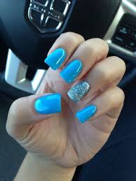 However, not everyone wants to rock super long talons. Acrylic Nails Stiletto Light Blue New Expression Nails