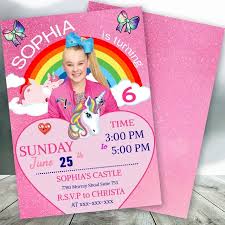 She is known for appearing for two seasons on dance moms along with her mother. Jojo Siwa Birthday Invitation Digital Printable Jojo Siwa Invit Bobotemp