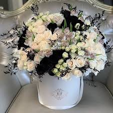 Black And Gold Flowers Arrangements Black X White X Kisses Of Gold Flower Arrangements Fresh Flower Delivery Rose Arrangements