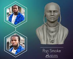 Triggaboy dee — we thizz, smoke, pop bottles (feat. 3d Pop Smoke 3d Model Portrait Sculpture Cgtrader