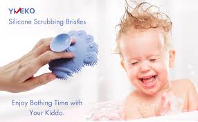 Free shipping for many products! Amazon Com Yiveko Baby Bath Silicone Brush For Infants Cradle Cap Brush Silicone Bath Scrubber Skin Soother Baby Essential For Dry Skin Cradle Cap And Eczema 1 Pack Pink Baby