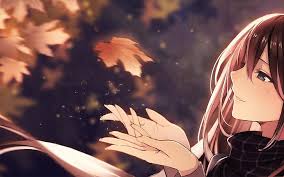 Free anime live / animated wallpapers. Japan Autumn Leaf Anime Girl Hd Wallpaper Wallpaperbetter