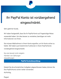 Jun 16, 2021 · suche paypal gebe sofortüberweisung 120 euro pp für 125 sofortüberweisung. Paypal Phishing Aktuell Diese E Mails Sind Betrug Spam Ubersicht