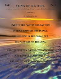 Seriesofpostersralphwaldoemersonsongofnature A Series Of Posters Devoted To The Song Of Nature Poem By Ralph Waldo Eme Nature Poem Writing Inspiration Poems
