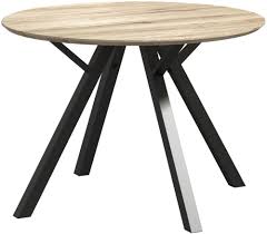 Target.com has been visited by 1m+ users in the past month Delta Light Wood And Metal 110cm Round Dining Table Cfs Furniture Uk