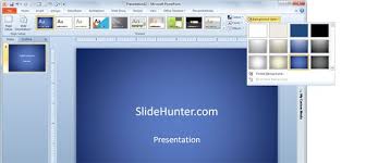 You can use the apply to all setting to use it throughout the whole presentation, or choose to use it on just one slide. How To Change Background In Powerpoint 2010