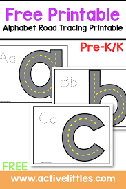 Customize the letters by coloring with markers or pencils. Alphabet Road Tracing Free Printable For Kids Lowercase Version Active Littles